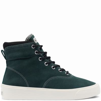 Férfi Converse Nubuck Skidgrip Magasszárú Cipő CO9736051 Zöld/Fekete